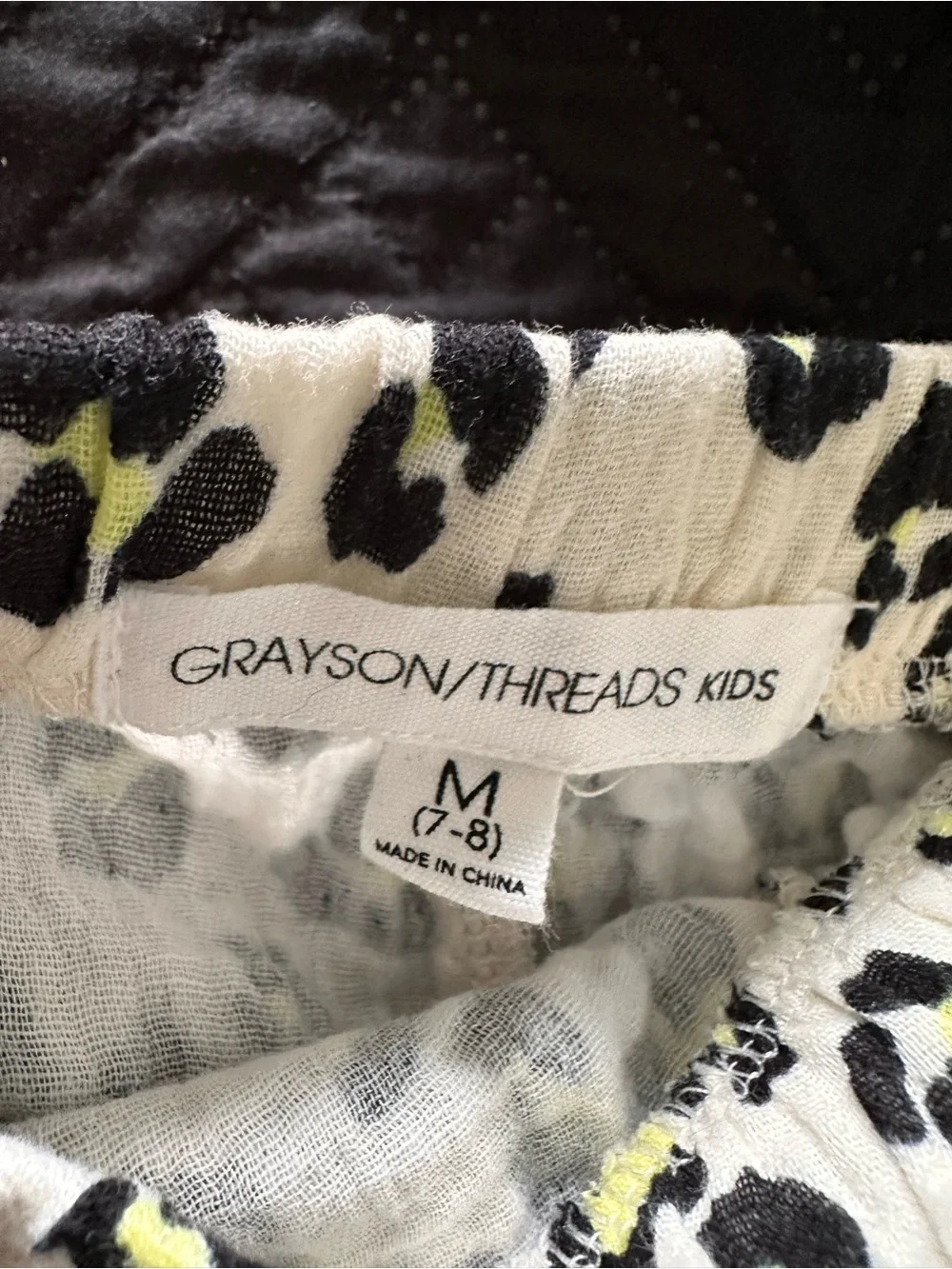 Greyson White Leopard Print Tank & Shorts Set with Black and Yellow Accents